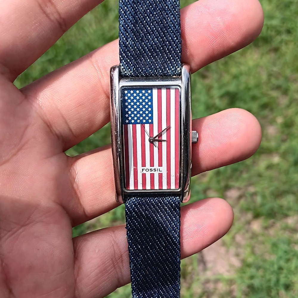 Fossil American Flag Watch
